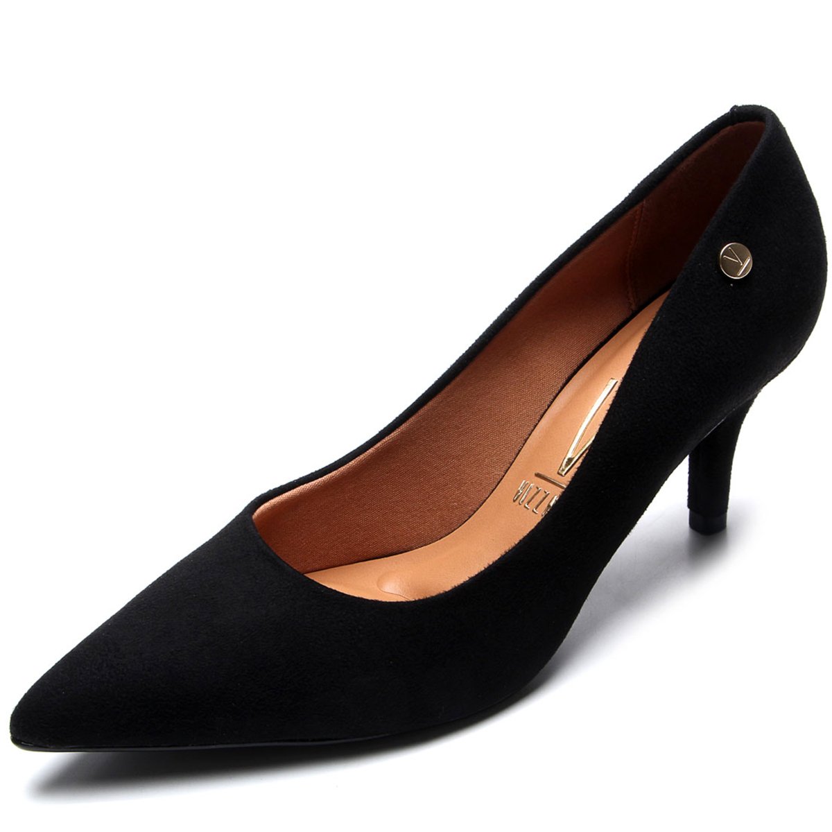 Scarpin vizzano chanel hot sale salto médio preto